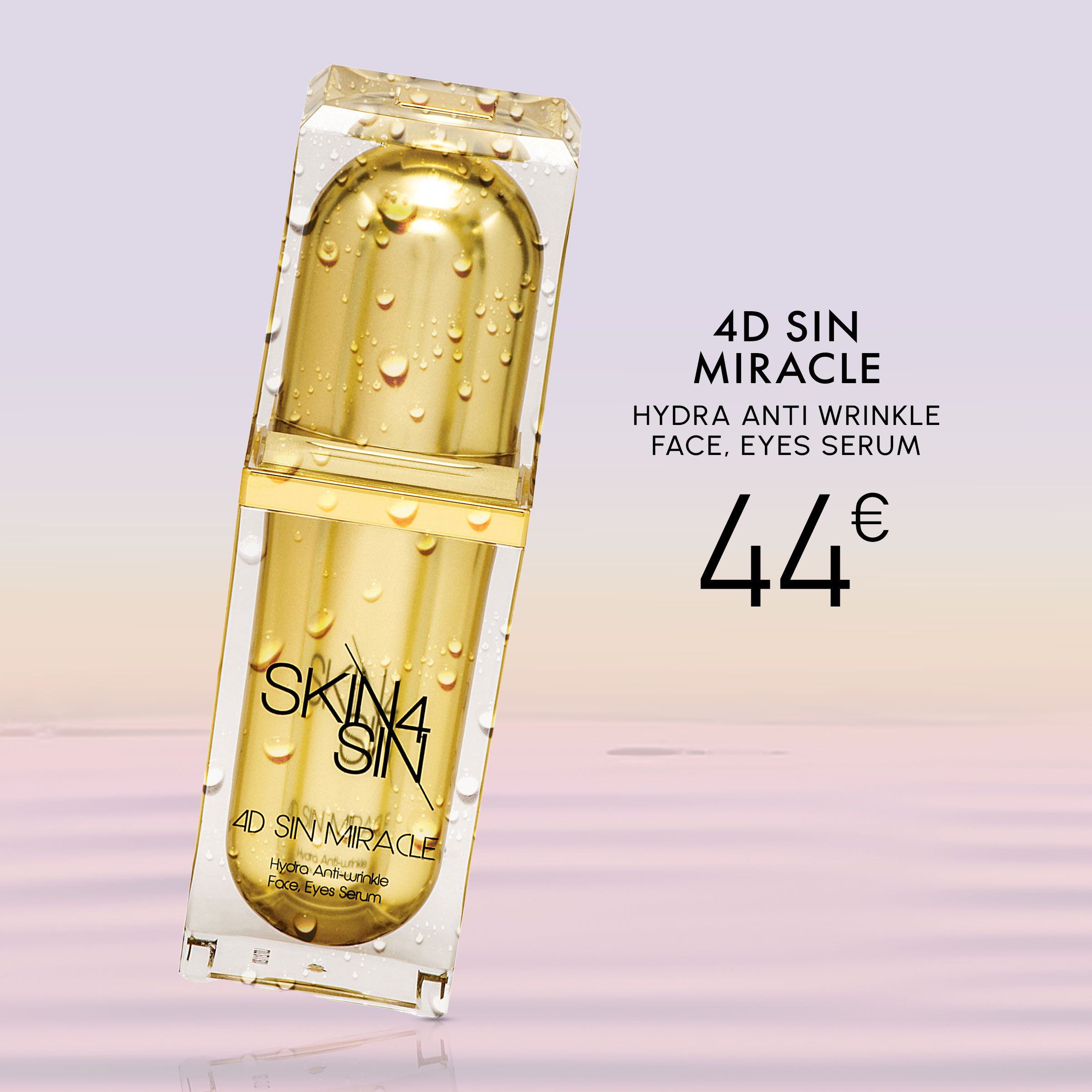 4D SIN MIRACLE HYDRA ANTI WRINKLE FACE, EYES, SERUM
