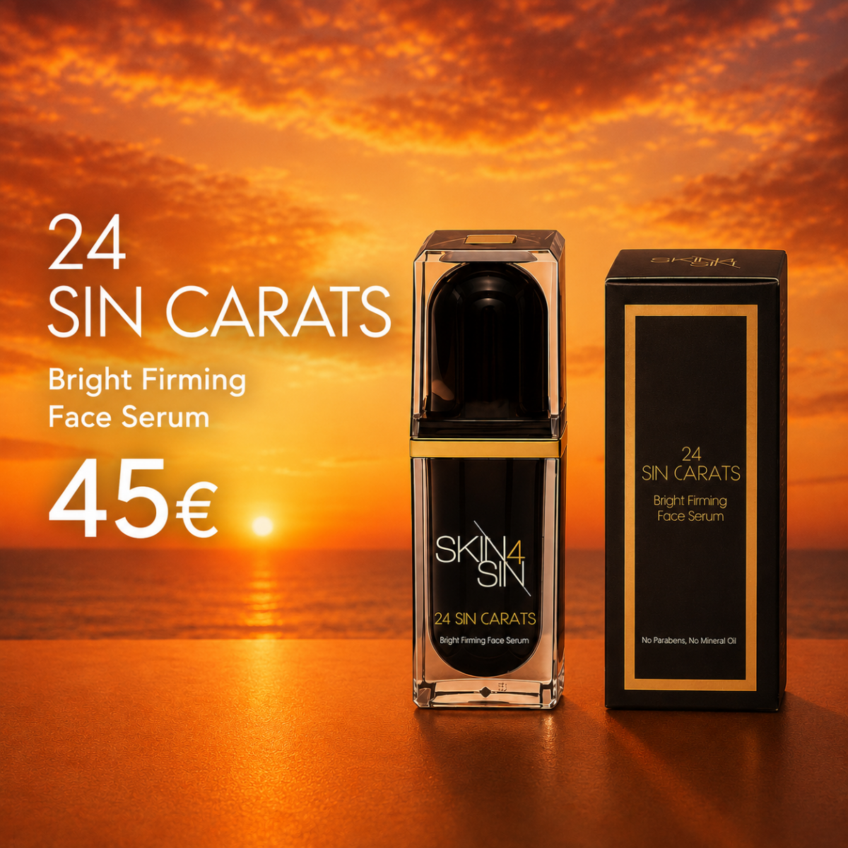 24 SIN CARATS BRIGHT FIRMING FACE SERUM