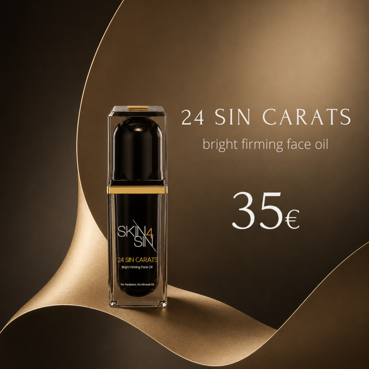 24 SIN CARATS BRIGHT FIRMING FACE OIL