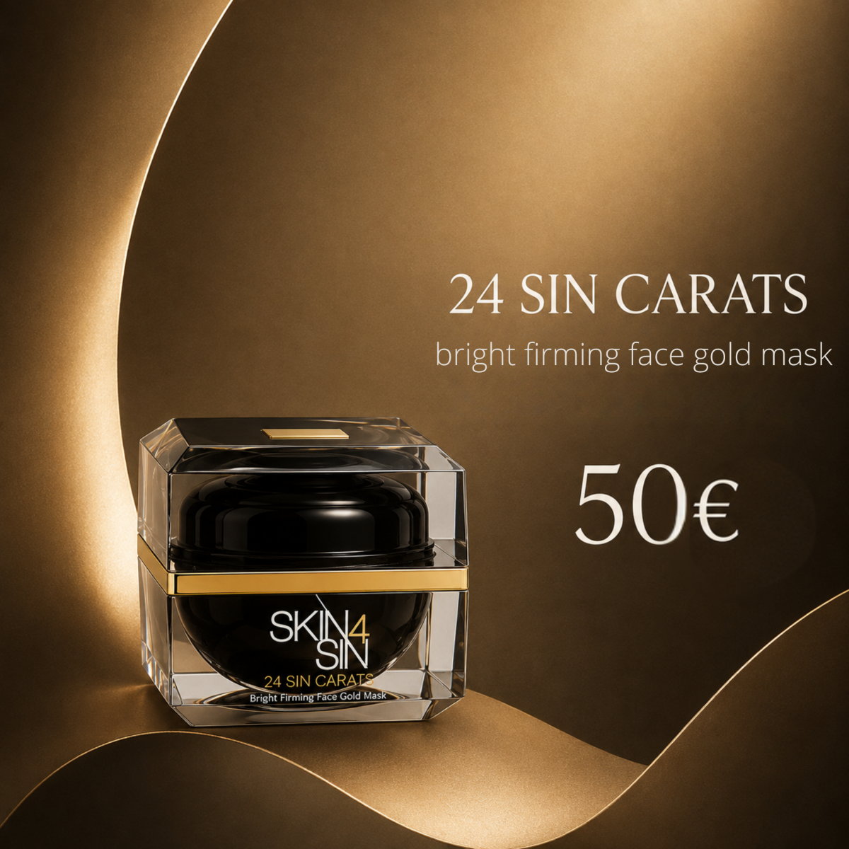 24 SIN CARATS BRIGHT FIRMING FACE GOLD MASK