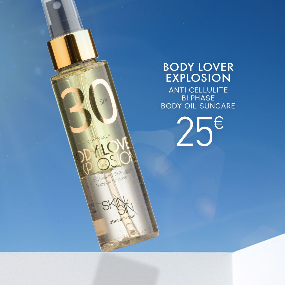 BODY LOVER EXPLOSION, SUNSCREEN ANTI-CELLULITE BODY OIL