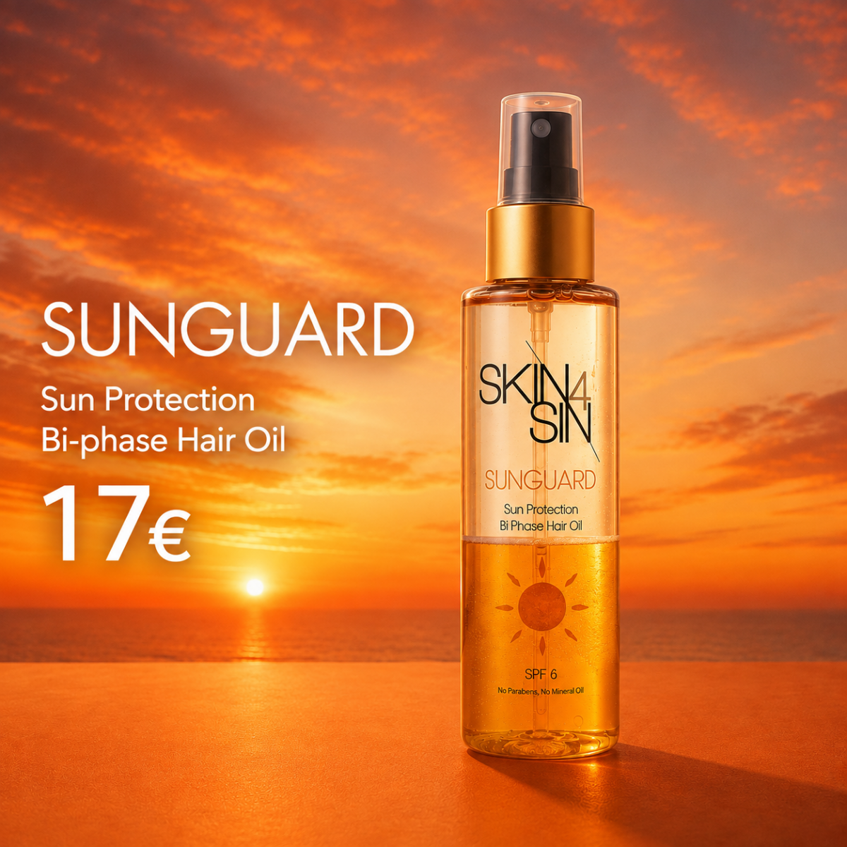 SUNGUARD, SUN PROTECTION BI PHASE HAIR OIL